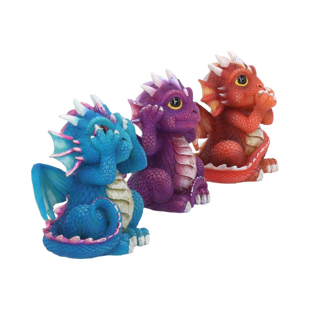 Three Wise Dragonlings  8.5cm