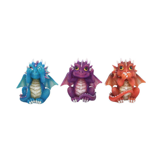Three Wise Dragonlings  8.5cm
