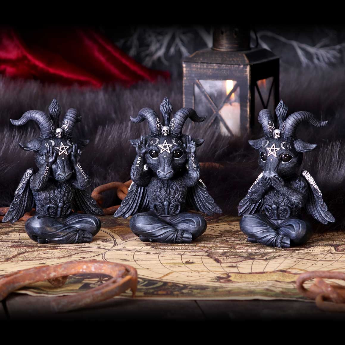 Three Wise Baphoboo  13.4 cm