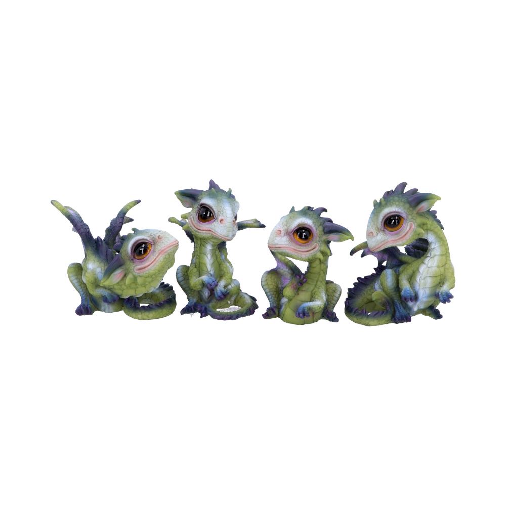 Curious Hatchlings set  of 4    9cm